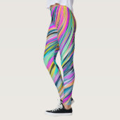 Leggings Conception abstraite psychédélique de Neon Multico (Gauche)