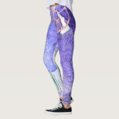 Leggings Conception abstraite violette (Gauche)