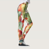 Leggings Conception aquarelle de pommes fraîches (Droite)