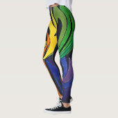 Leggings conception arc-en-ciel (Gauche)