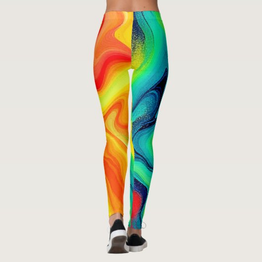 Leggings Conception arc-en-ciel (Dos)