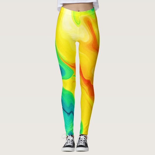 Leggings Conception arc-en-ciel (Devant)