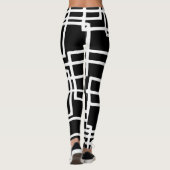 Leggings Conception artistique Carré blanche (Dos)