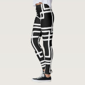 Leggings Conception artistique Carré blanche (Gauche)