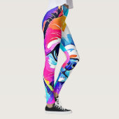 Leggings Conception Artwork de Chiot Arc-en-ciel (Droite)