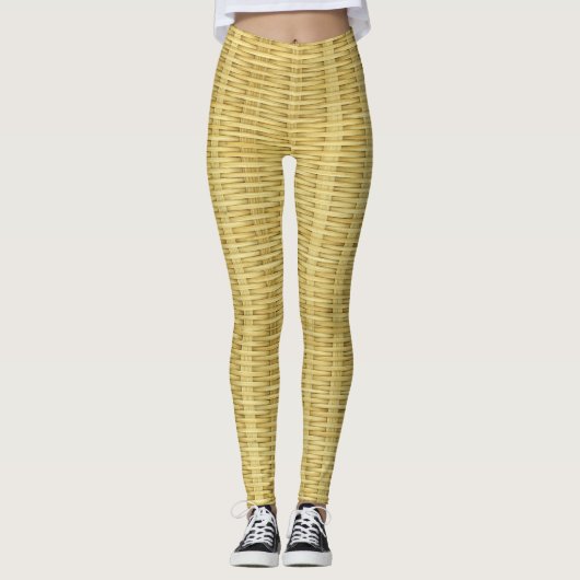 Leggings Conception attrayante d'embarcations en bambou (Devant)