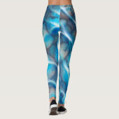 Leggings Conception avec de l'eau transparente bleue (Dos)