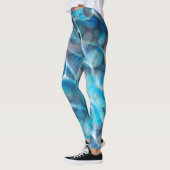 Leggings Conception avec de l'eau transparente bleue (Gauche)