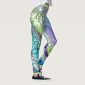 Leggings Conception bleue d'abrégé sur glace de chaux (Droite)