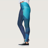 Leggings Conception bleue de polygone (Gauche)