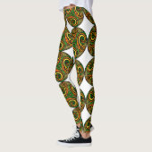 Leggings Conception celtique circulaire vibrante (Gauche)