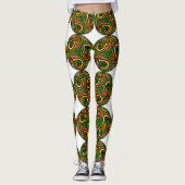 Leggings Conception celtique circulaire vibrante (Devant)