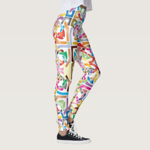 Leggings Conception celtique entrelacée vibrante de noeuds