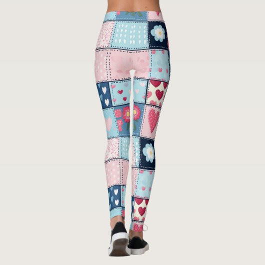 Leggings Conception Charming Cute Patchwork (Dos)