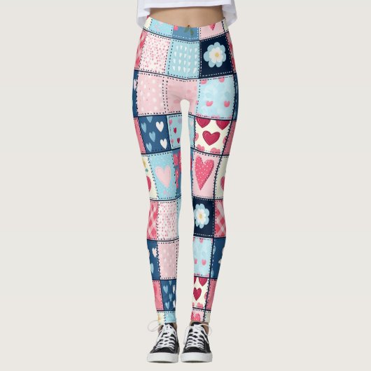 Leggings Conception Charming Cute Patchwork (Devant)