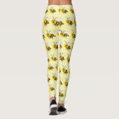 Leggings Conception d'abeilles que vous choisissez Couleur (Dos)