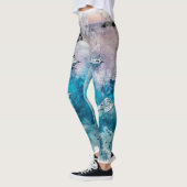 Leggings Conception d'aquarelle de Le Caviar Catamaran (Gauche)