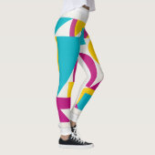 Leggings Conception d'art moderne abstrait géométrique colo (Droite)