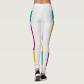 Leggings Conception d'art moderne abstrait géométrique colo (Dos)
