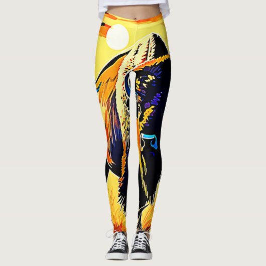 Leggings Conception de Bison Sunset Majesty (Devant)