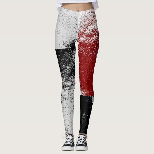 Leggings Conception de bloc de style de finition en pierre (Devant)