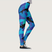 Leggings Conception de camouflage de requin (Droite)