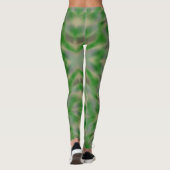 Leggings Conception de camouflage gris vert abstrait (Dos)
