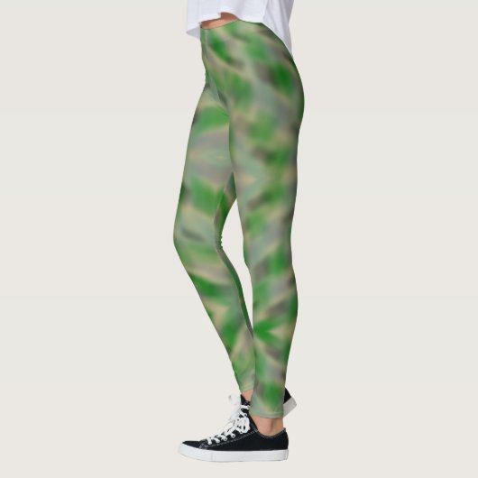 Leggings Conception de camouflage vert Abstrait (Gauche)