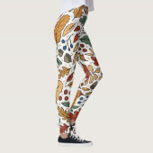 Leggings Conception de Carré feuille couleur automne (Droite)