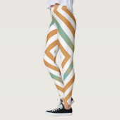 Leggings Conception de Carré géométrique Abstrait (Gauche)