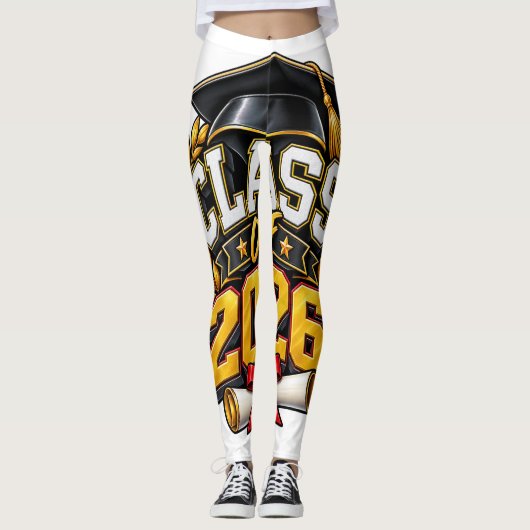 Leggings Conception de célébration de remise des diplômes d (Devant)