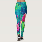 Leggings Conception de chemin de jardin magique (Dos)