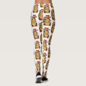Leggings Conception de Cockapoo Joyeux Noël (Dos)