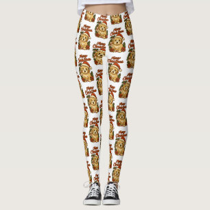 Leggings Conception de Cockapoo Joyeux Noël