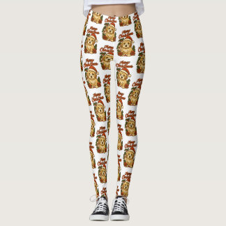 Leggings Conception de Cockapoo Joyeux Noël