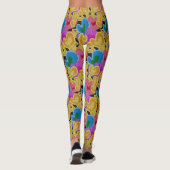 Leggings Conception de coeurs colorés (Dos)
