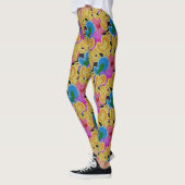 Leggings Conception de coeurs colorés (Gauche)