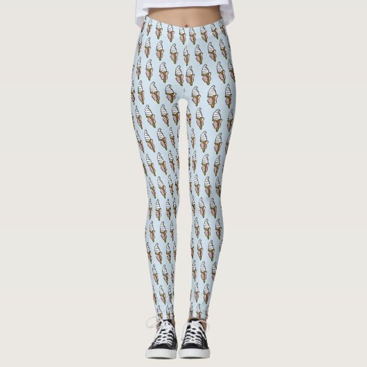 Leggings Conception de cône de glace (Devant)