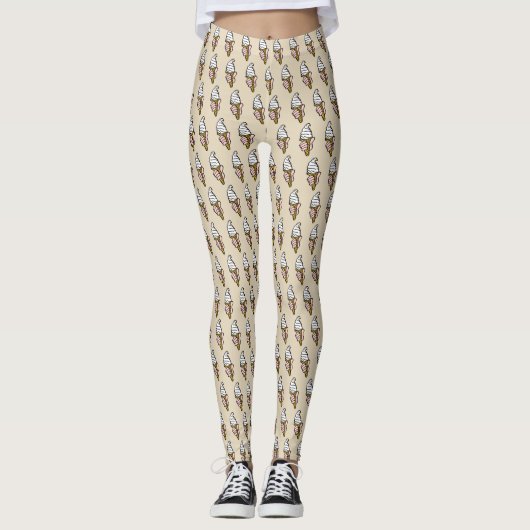Leggings Conception de cône de glace (Devant)
