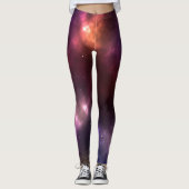 Leggings Conception de constellations de l'espace cosmique (Devant)