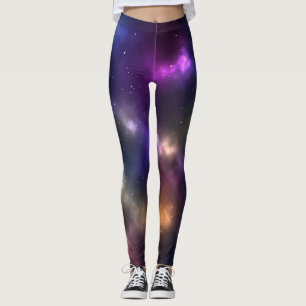 Leggings Conception de constellations de l'espace cosmique