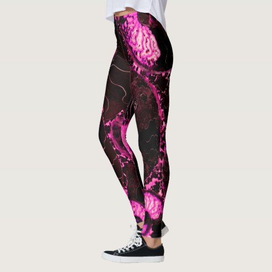Leggings Conception de coquille rose Nautilus (Gauche)