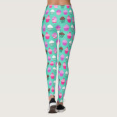 Leggings Conception de cupcakes pour friandises (Dos)
