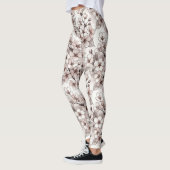 Leggings Conception de délicate fleur de cerisier (Gauche)
