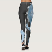 Leggings Conception de fantasy d'art du dragon bleu clair c (Dos)