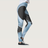 Leggings Conception de fantasy d'art du dragon bleu clair c (Droite)