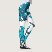 Leggings Conception de feuilles Whimsical, monstère (Droite)