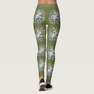 Leggings Conception de fleurs personnalisée