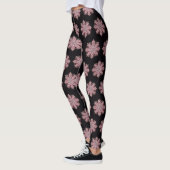 Leggings Conception de flocon de neige complexe (Gauche)