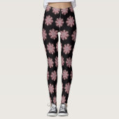Leggings Conception de flocon de neige complexe (Devant)